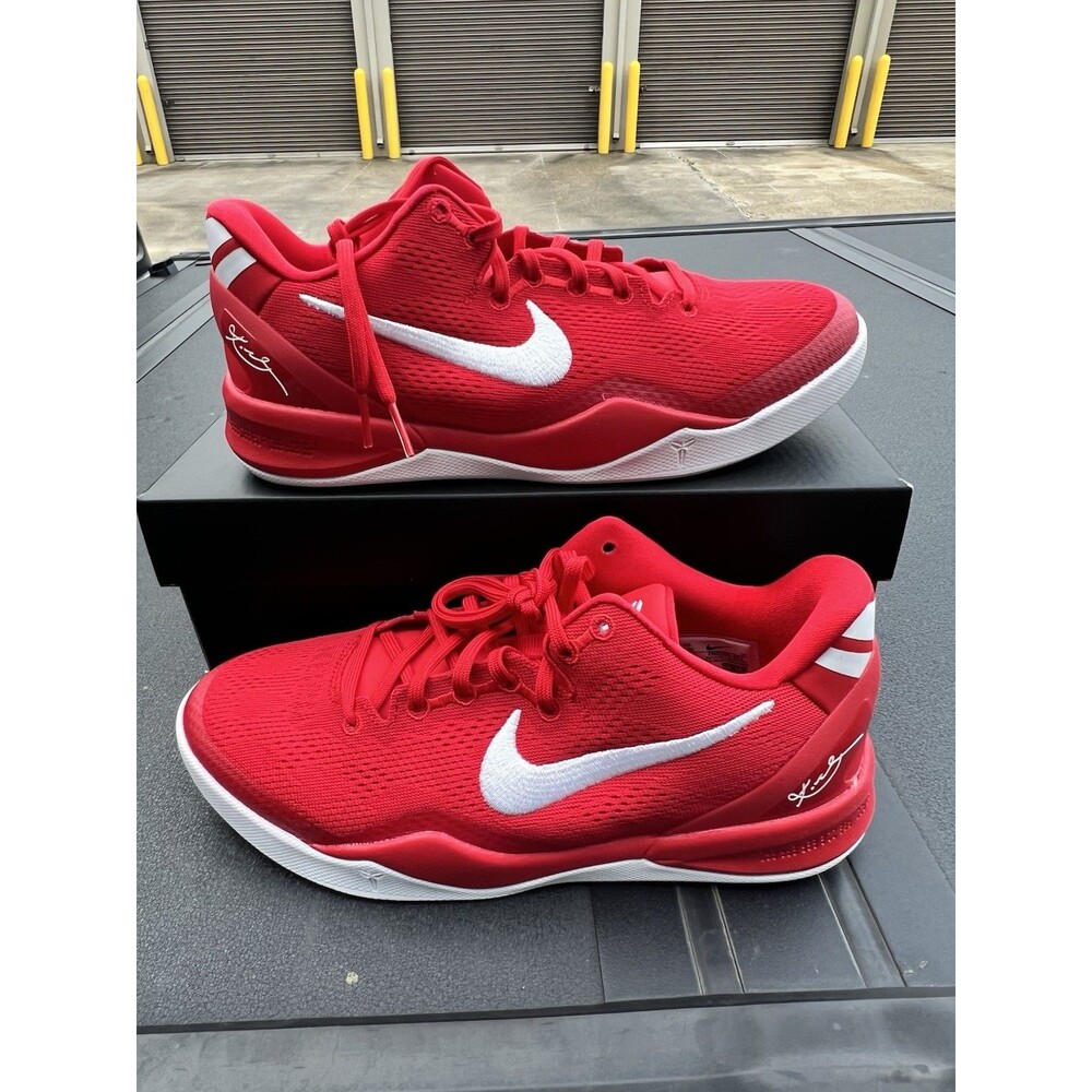 Nike Kobe VIII 8 GS Protro University Red Sneakers FN0266-601 - Size 6.5Y/8 Wmns